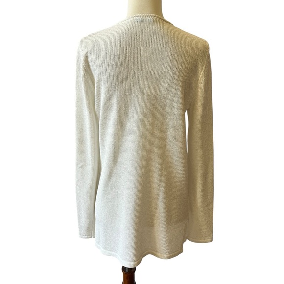 J MCLAUGHLIN CALLUM SWEATER M V NECK HAVANA KNIT YARN RELAXED CASUAL - Picture 5 of 12